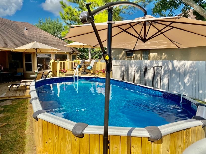 12’x24′ Kokomo Pool Decked Rob and Nickie Black April 2021 ATex